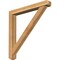 Ekena Millwork Traditional Craftsman Rough Sawn Bracket w/ Offset Brace, Western Red Cedar, 6"W x 46"D x 46"H BKT0604X46X46TRA04RWR - alternate 1